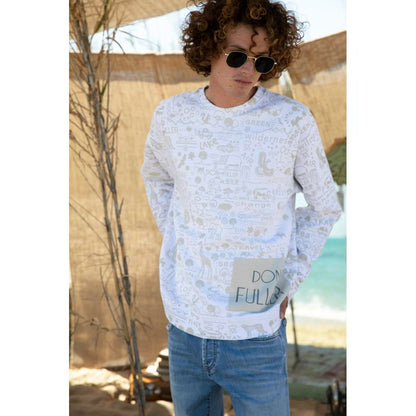 Maglione in cotone bianco