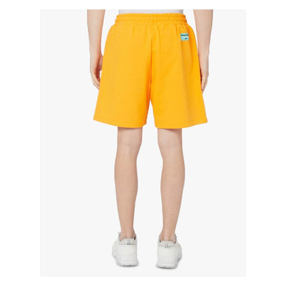 Orangefarbene Baumwollshorts