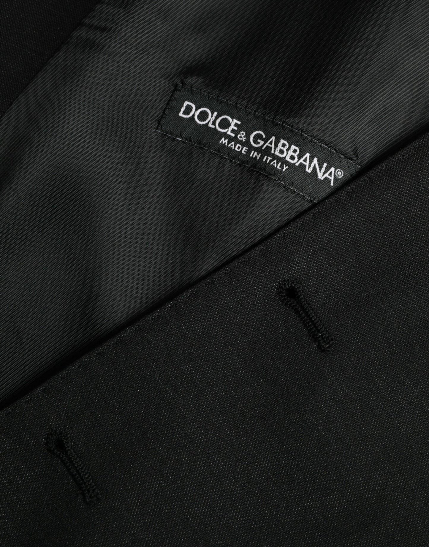 Dolce & Gabbana Black Wool Waistcoat Dress Formal Vest