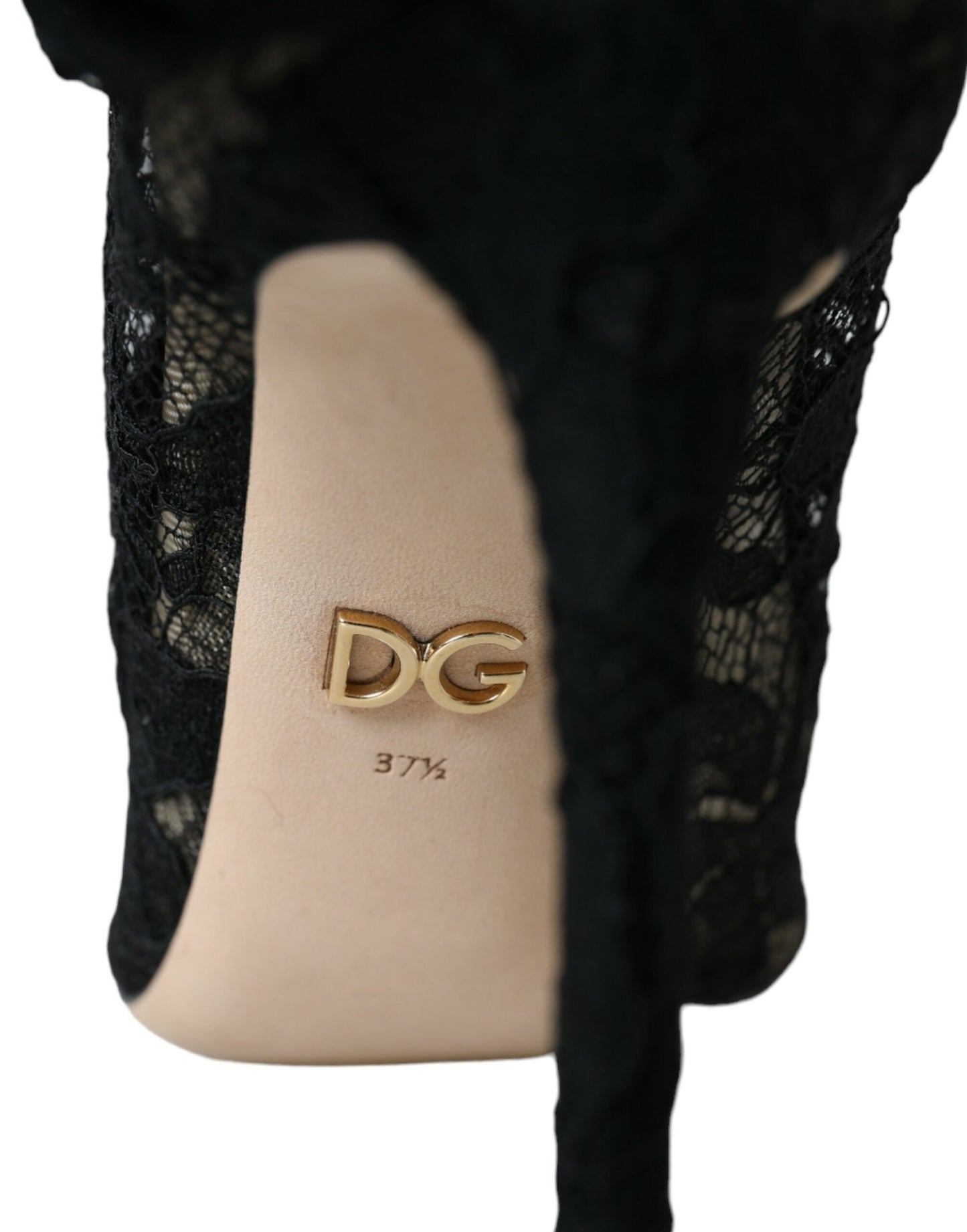 Dolce &amp; Gabbana – Taormina – Stiefel mit Schnürung und Stretch-Anteil – Schwarz