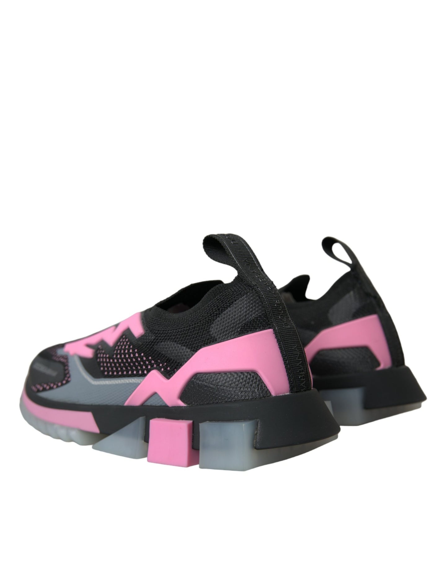 Dolce &amp; Gabbana – Sorrento – Slipper-Sneakers in Schwarz und Rosa