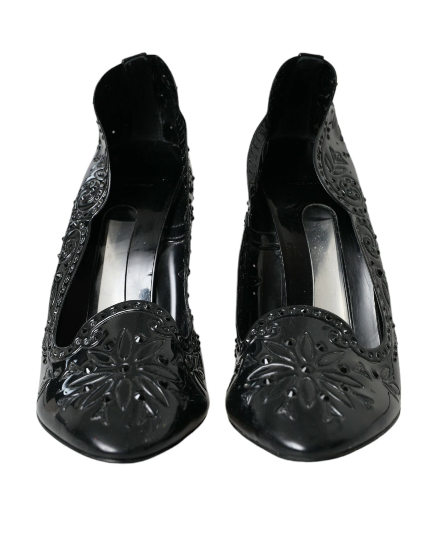 Dolce &amp; Gabbana CINDERELLA Pumps mit Kristallen in Schwarz