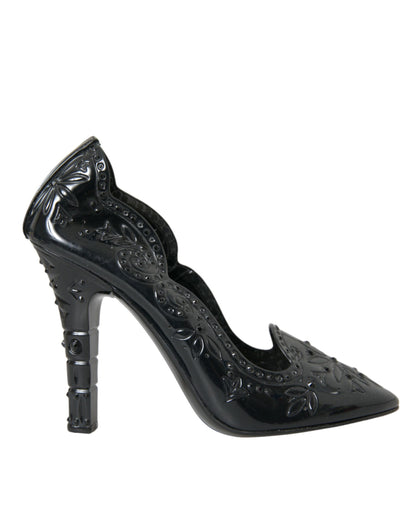 Dolce &amp; Gabbana CINDERELLA Pumps mit Kristallen in Schwarz