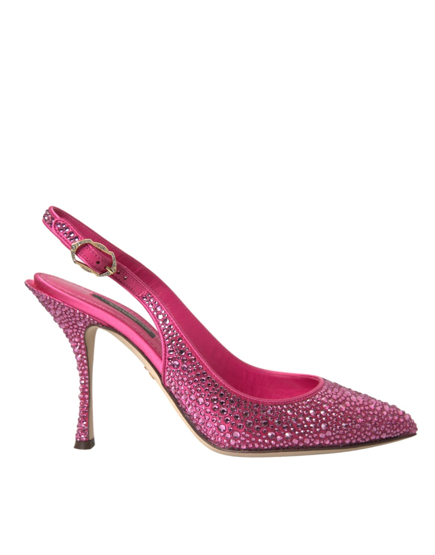 Dolce &amp; Gabbana Rosa Slingbacks Pumps mit Kristallen