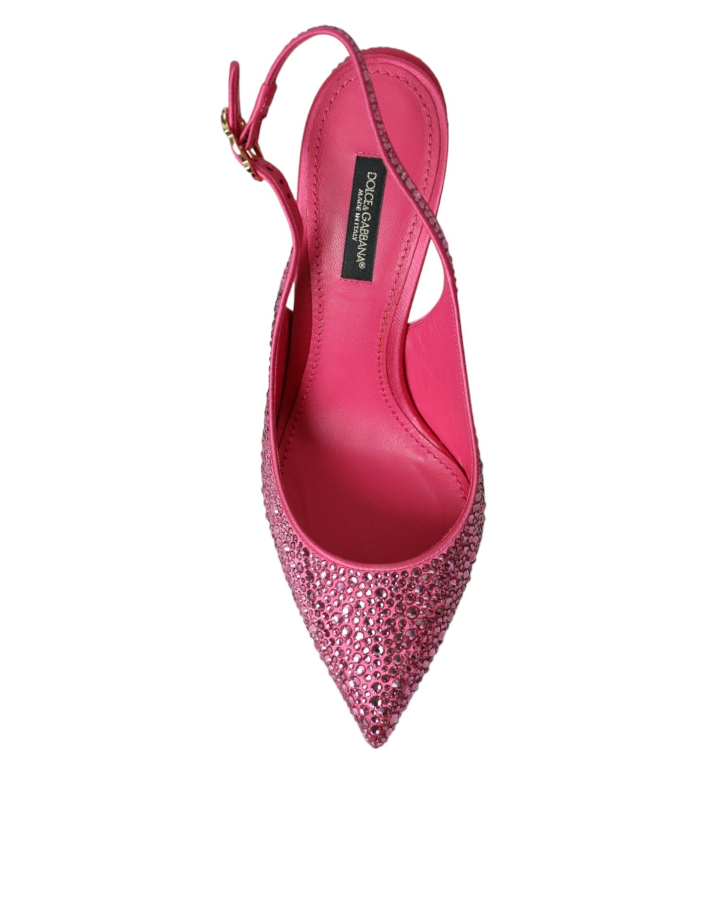 Dolce &amp; Gabbana Rosa Slingbacks Pumps mit Kristallen