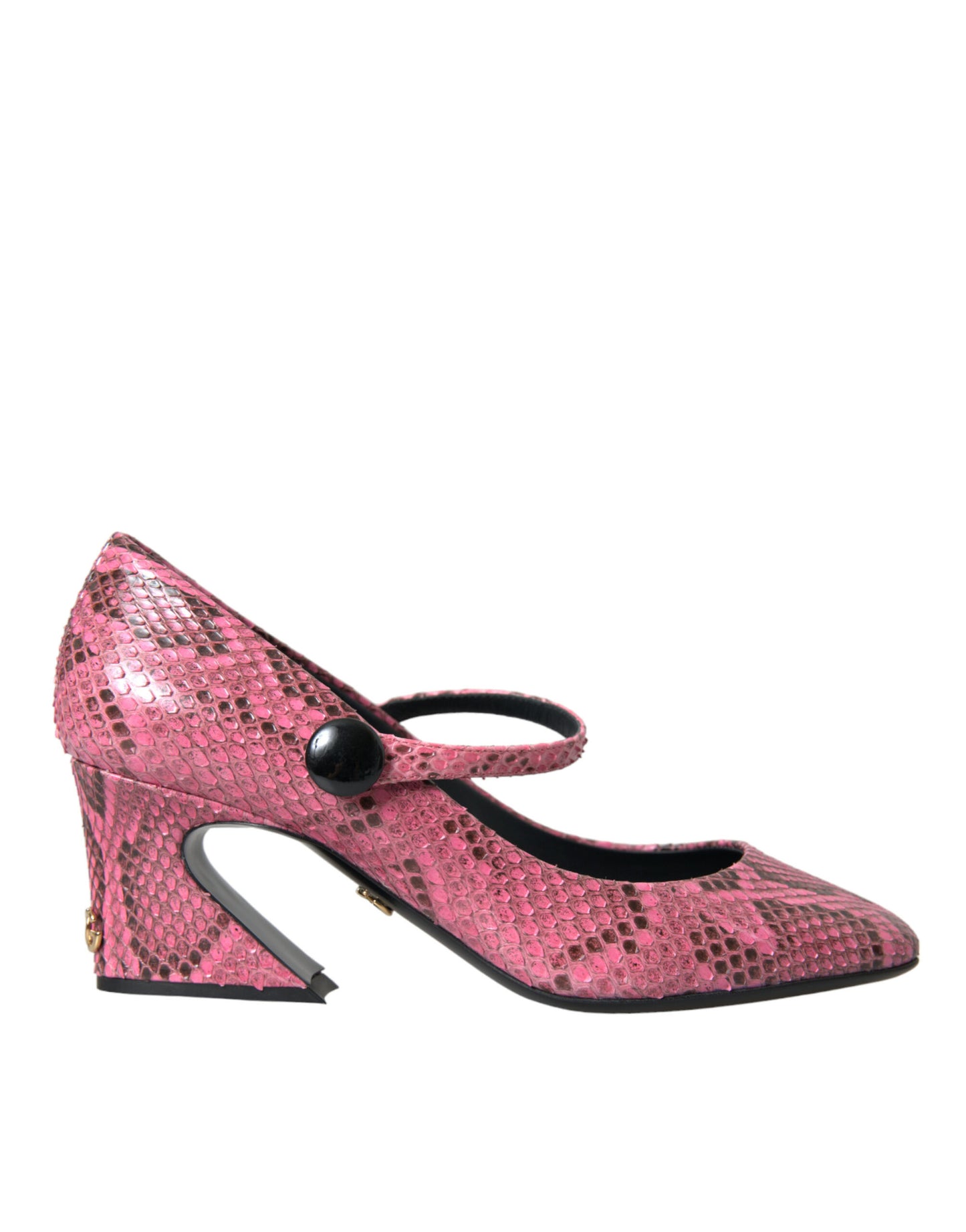 Dolce &amp; Gabbana – Mary-Jane-Absatzschuhe aus Pythonleder in Rosa