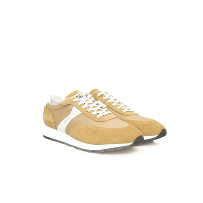 Cerruti 1881 Beige Kalbsleder Herren Sneaker