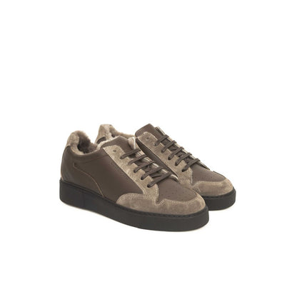 Cerruti 1881 Herren-Sneaker aus beigem Leder