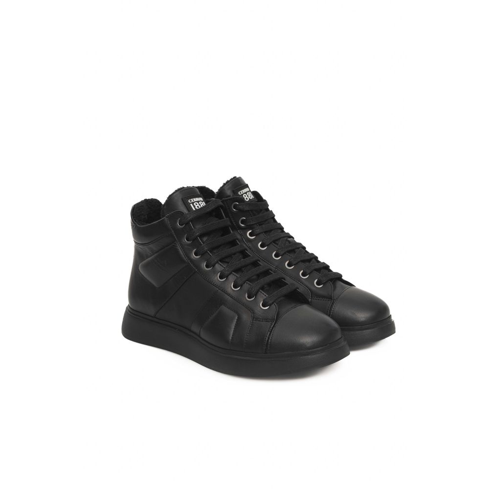 Cerruti 1881 Damen-Sneaker aus schwarzem Leder