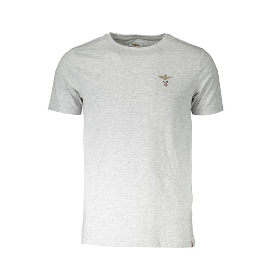 Aeronautica Militare Graues Baumwoll-T-Shirt