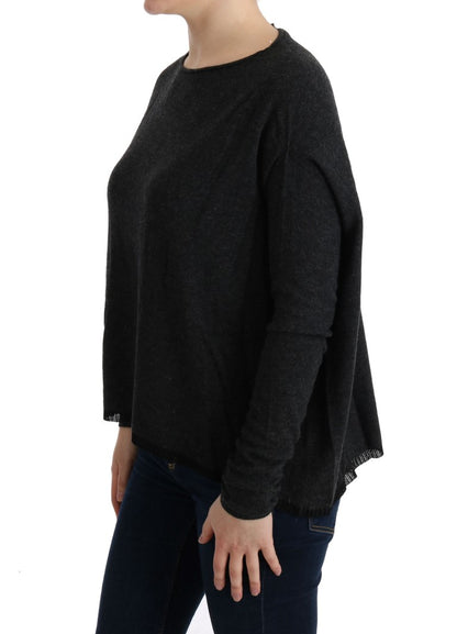 Costume National Elegant Gray Crewneck Sweater