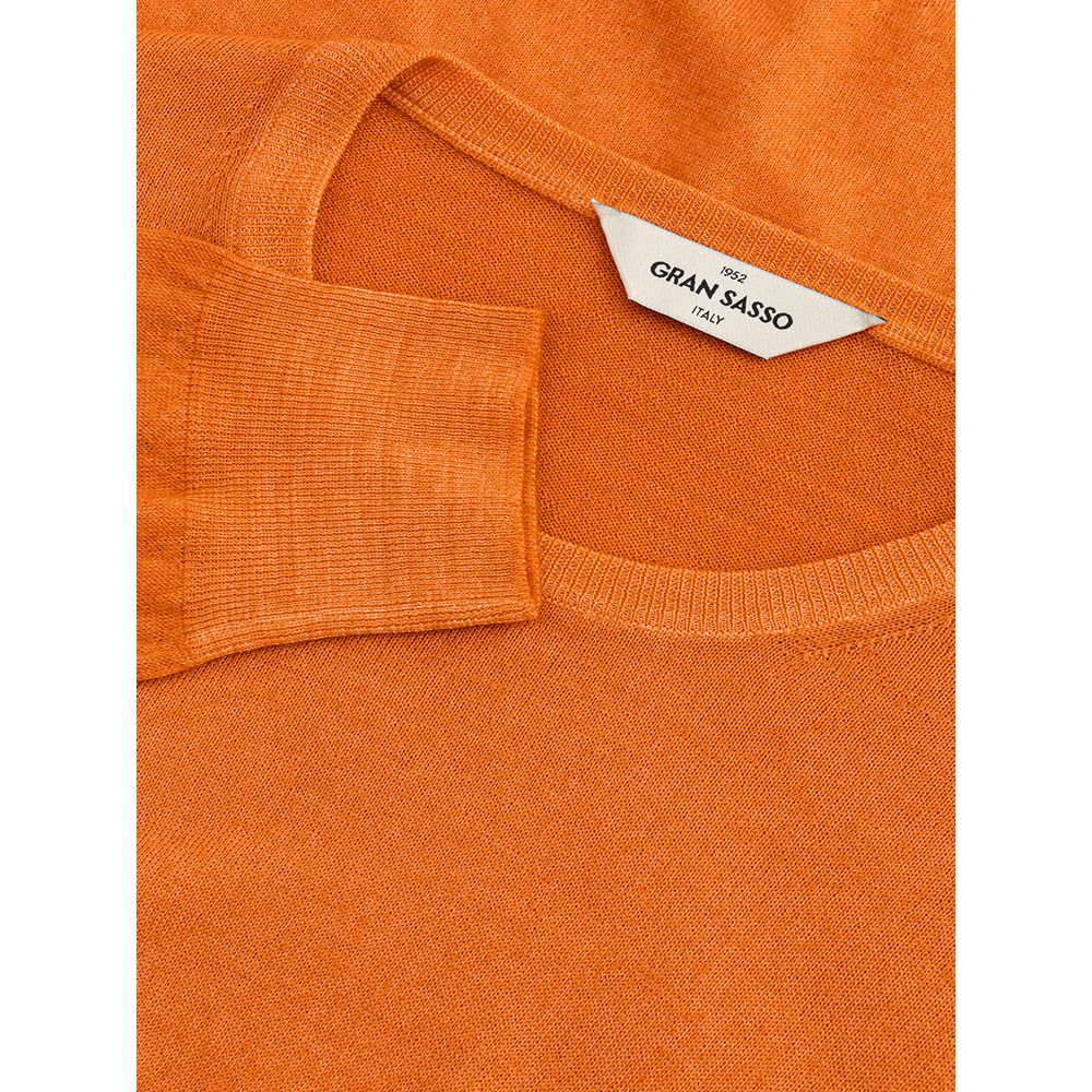 Orangefarbener Wollpullover von Gran Sasso