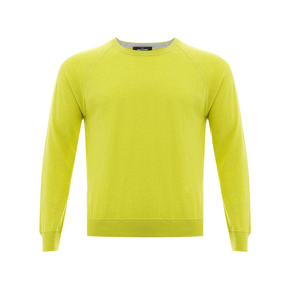 Gran Sasso Sonnengelber Pullover aus italienischer Baumwolle