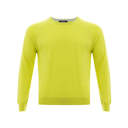 Gran Sasso Sonnengelber Pullover aus italienischer Baumwolle