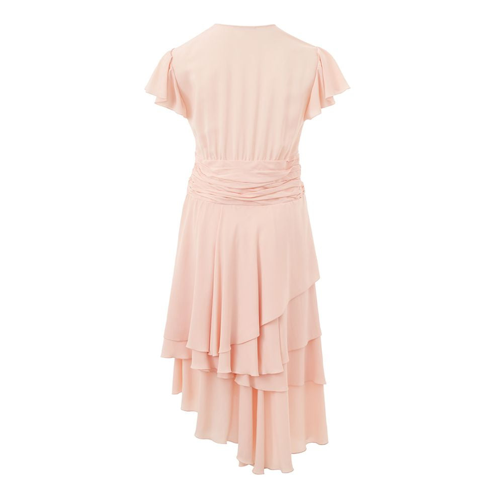 Lardini Elegantes rosa Acetatkleid