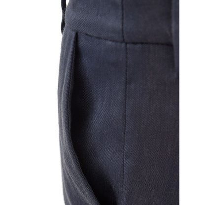 Blaue Leinenhose von Lardini Chic