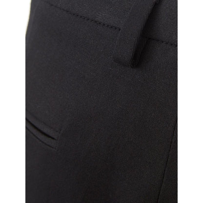 Lardini Italienische Eleganz Schwarze Baumwollhose