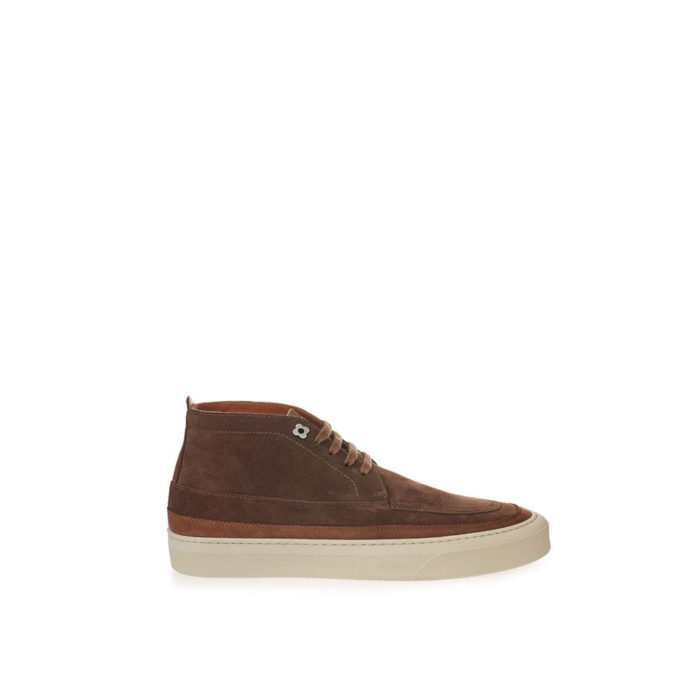 Lardini Elegante Wildleder-Sneakers in sattem Braun