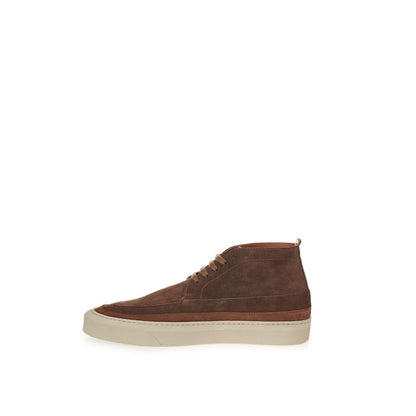 Lardini Elegante Wildleder-Sneakers in sattem Braun