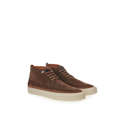 Lardini Elegante Wildleder-Sneakers in sattem Braun