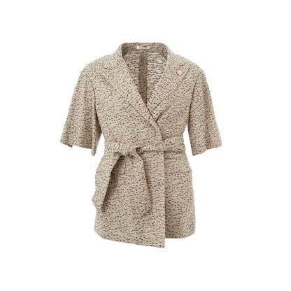 Lardini Chic Beige Leinenjacke