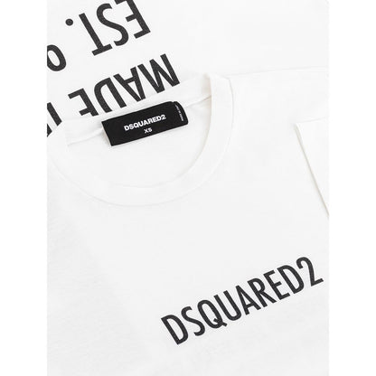 Dsquared² Elegantes weißes Baumwolltop für stilvolle Damen