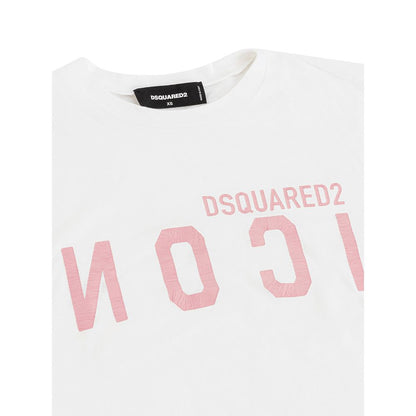 Dsquared² Elegantes weißes Baumwoll-T-Shirt für stilvolle Frauen