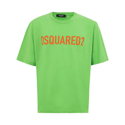 Dsquared² Electric Green Baumwoll-T-Shirt für Herren