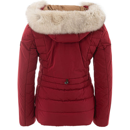 Peuterey Bordeaux Elegance Damen Polyesterjacke