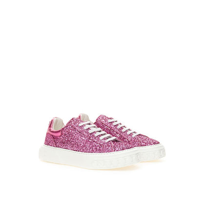 Casadei – Elegante Leder-Sneakers in Fuchsia