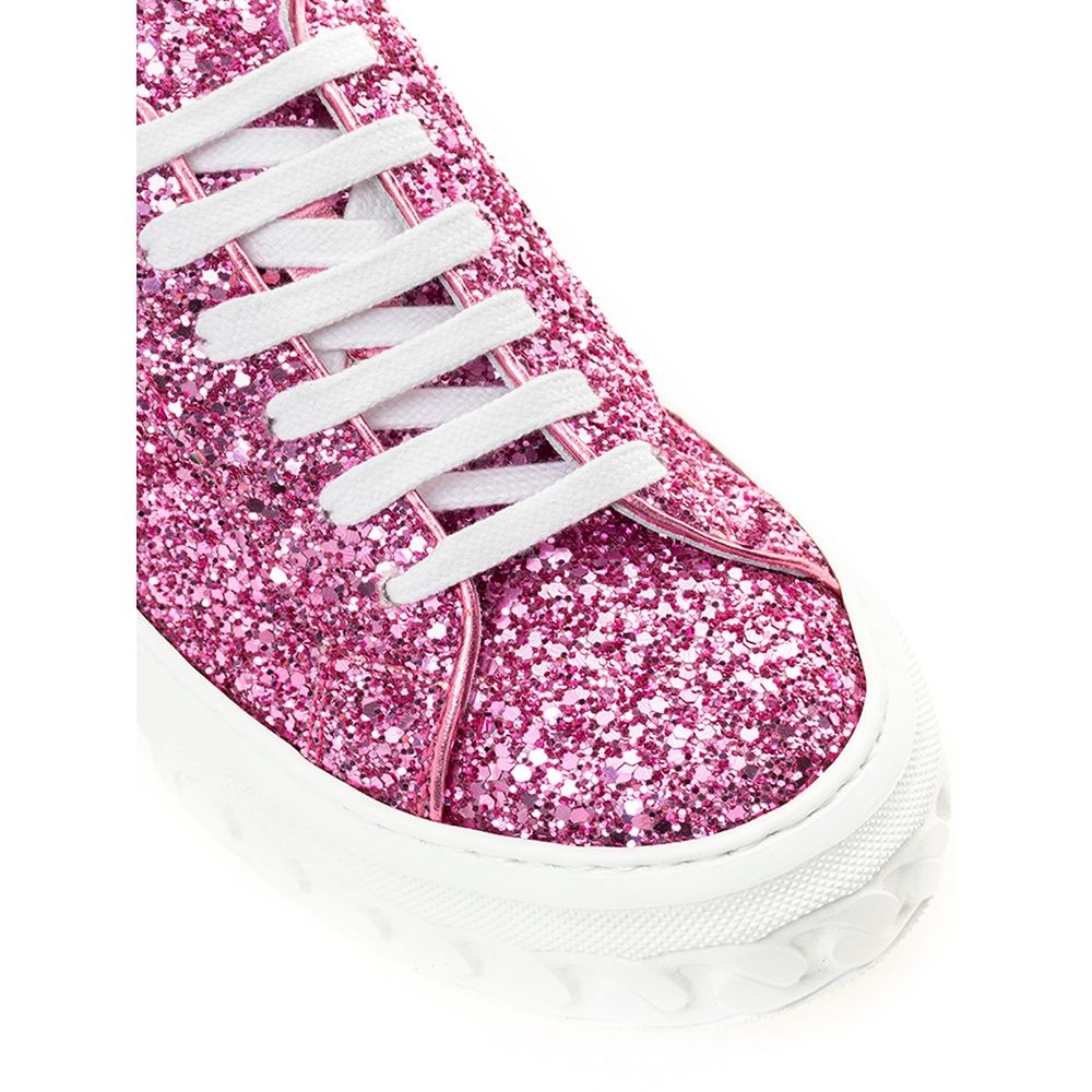 Casadei – Elegante Leder-Sneakers in Fuchsia