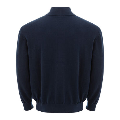 Armani Exchange - Blauer Baumwollpullover