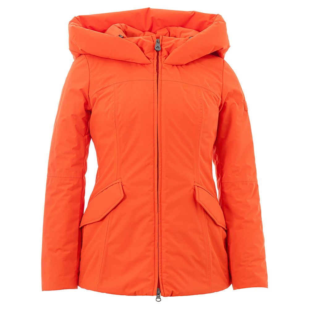 Peuterey Elegante orange Polyesterjacke für Damen