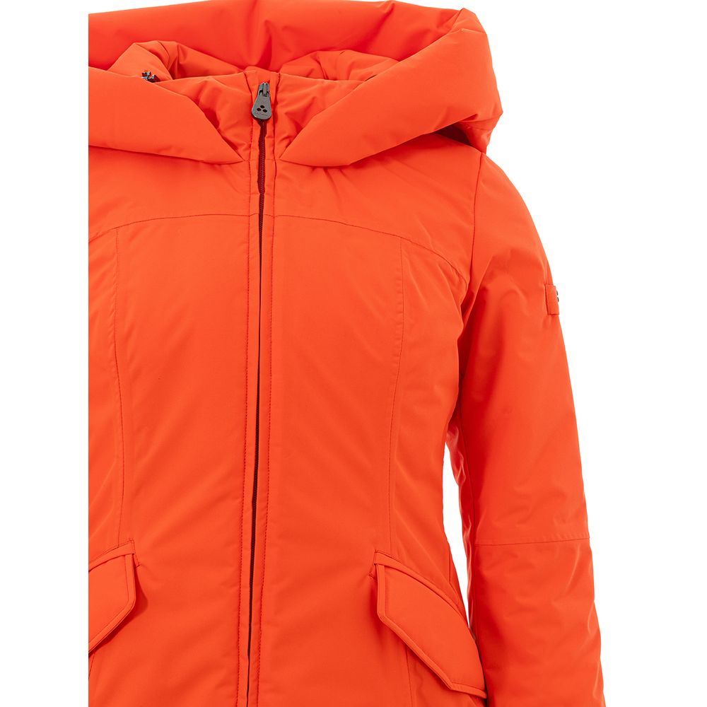 Peuterey Elegante orange Polyesterjacke für Damen