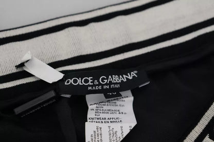 Dolce &amp; Gabbana Schwarze Jogger Jogginghose Baumwollhose