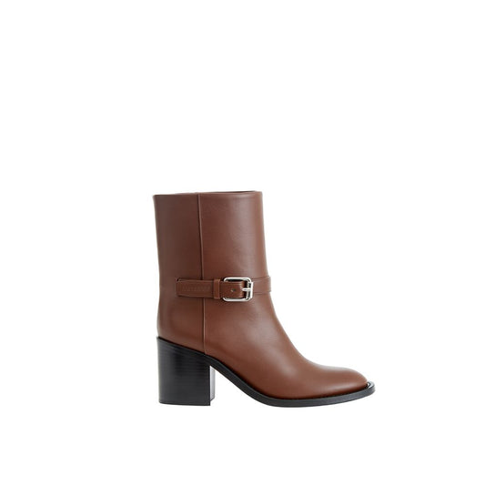 Braune Lederstiefel von Burberry