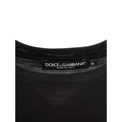 Dolce &amp; Gabbana Schwarze Baumwolltops und T-Shirts