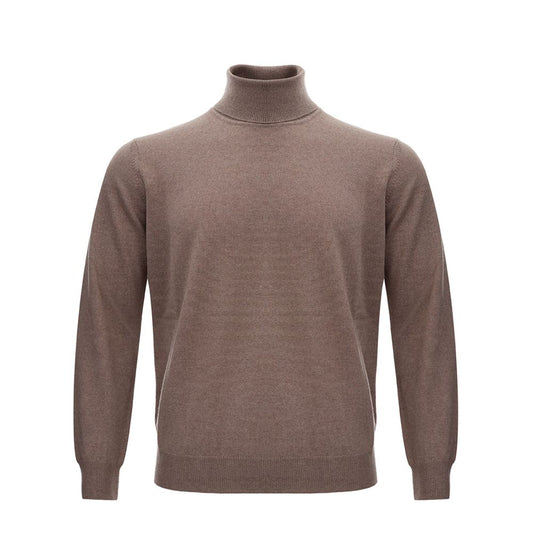 KANGRA Brauner Wollpullover