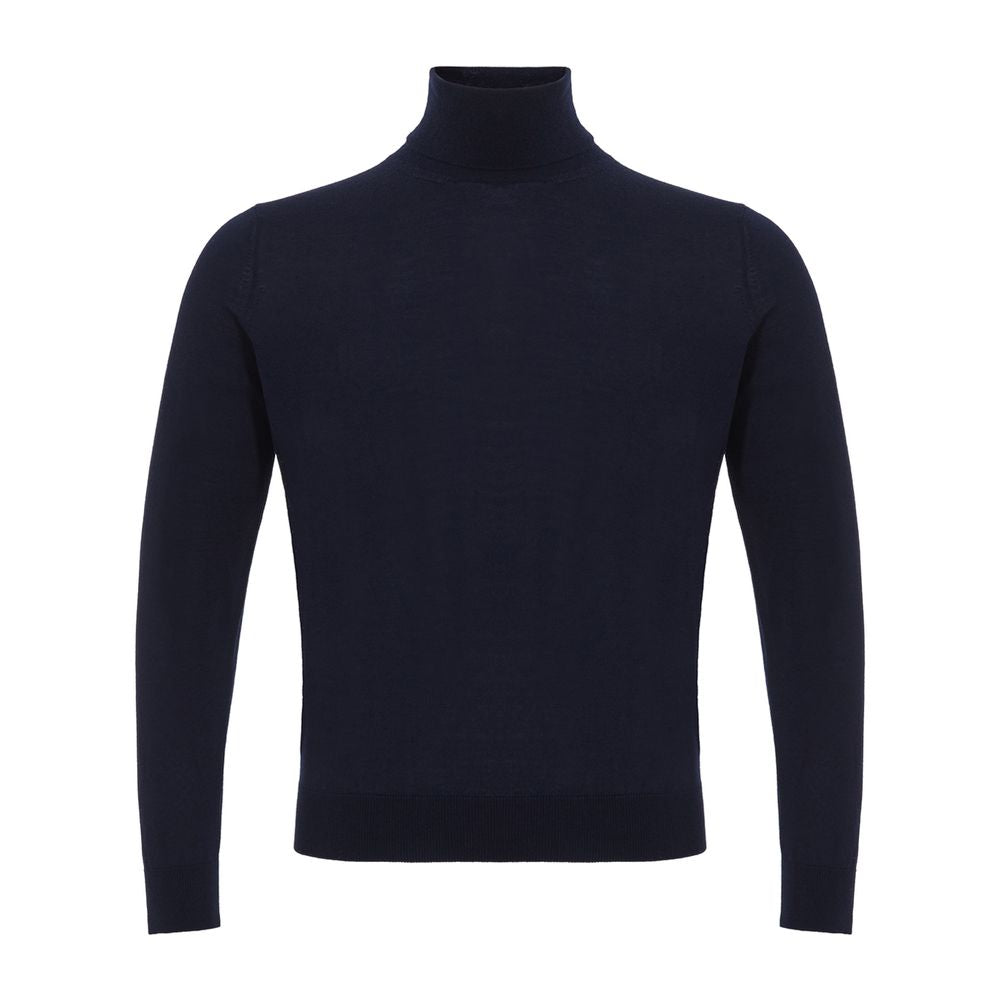 Blauer Colombo-Kaschmirpullover