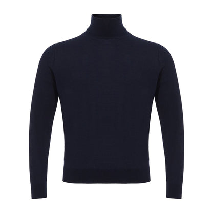 Blauer Colombo-Kaschmirpullover