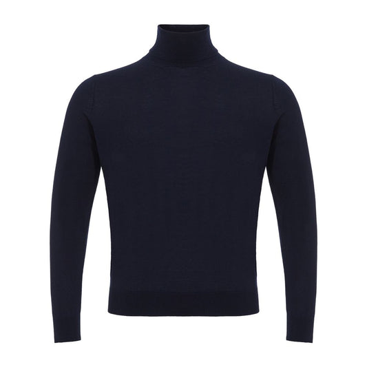 Blauer Colombo-Kaschmirpullover