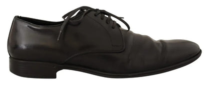 Dolce &amp; Gabbana – Derby-Schuhe aus schwarzem Leder