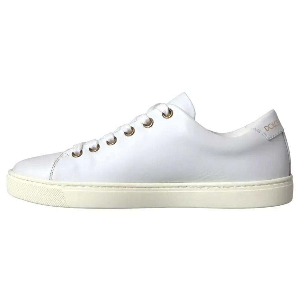 Dolce &amp; Gabbana Weiße Portofino Sacred Heart Sneakers Damen Schuhe