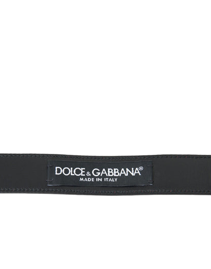 Dolce &amp; Gabbana Gürtel aus rotem Leder mit silberner Metallschnalle für Herren