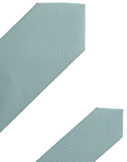 Dolce & Gabbana Mint Green Cotton Adjustable Tie Men