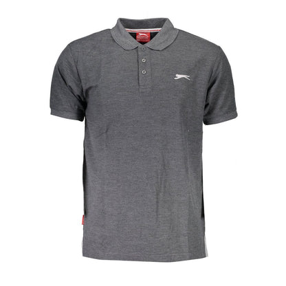 Slazenger Graues Baumwoll-Poloshirt