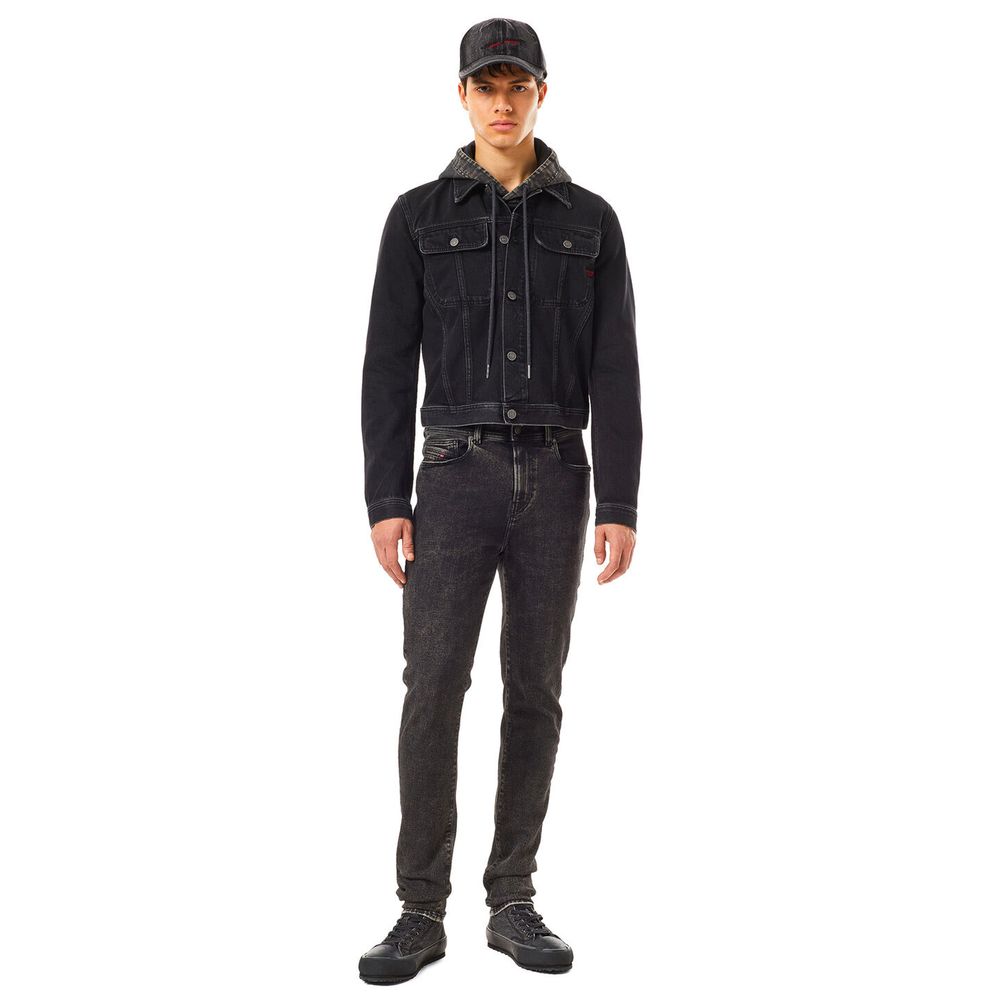 Diesel – Schwarze Jeans und Hose aus Baumwolle