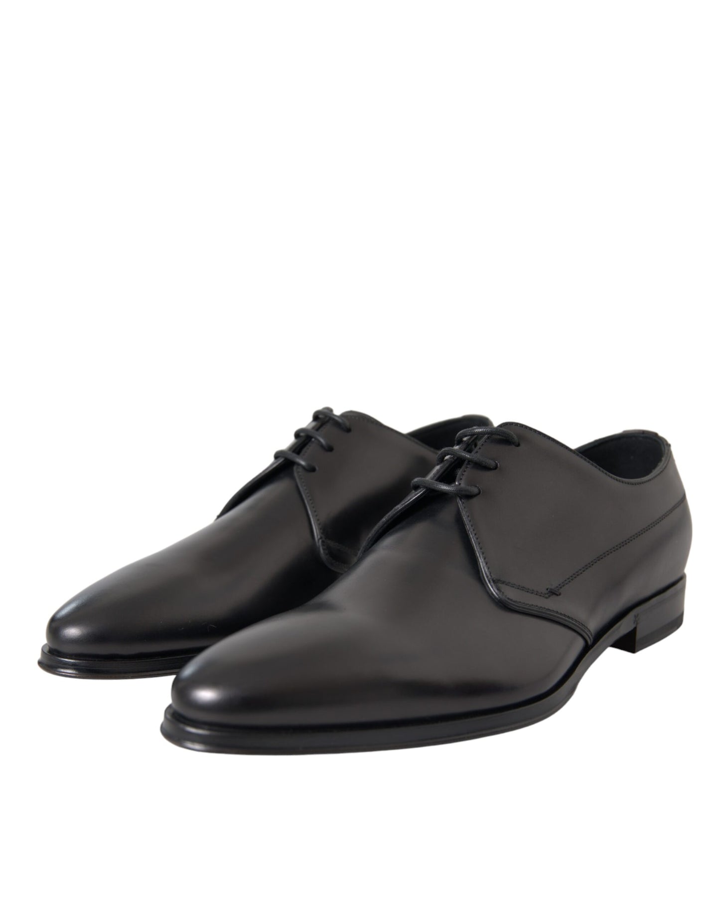 Dolce &amp; Gabbana – Derby-Schuhe aus schwarzem Leder für formelle Anlässe für Herren