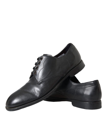 Dolce &amp; Gabbana – Derby-Schuhe aus schwarzem Leder für formelle Anlässe für Herren