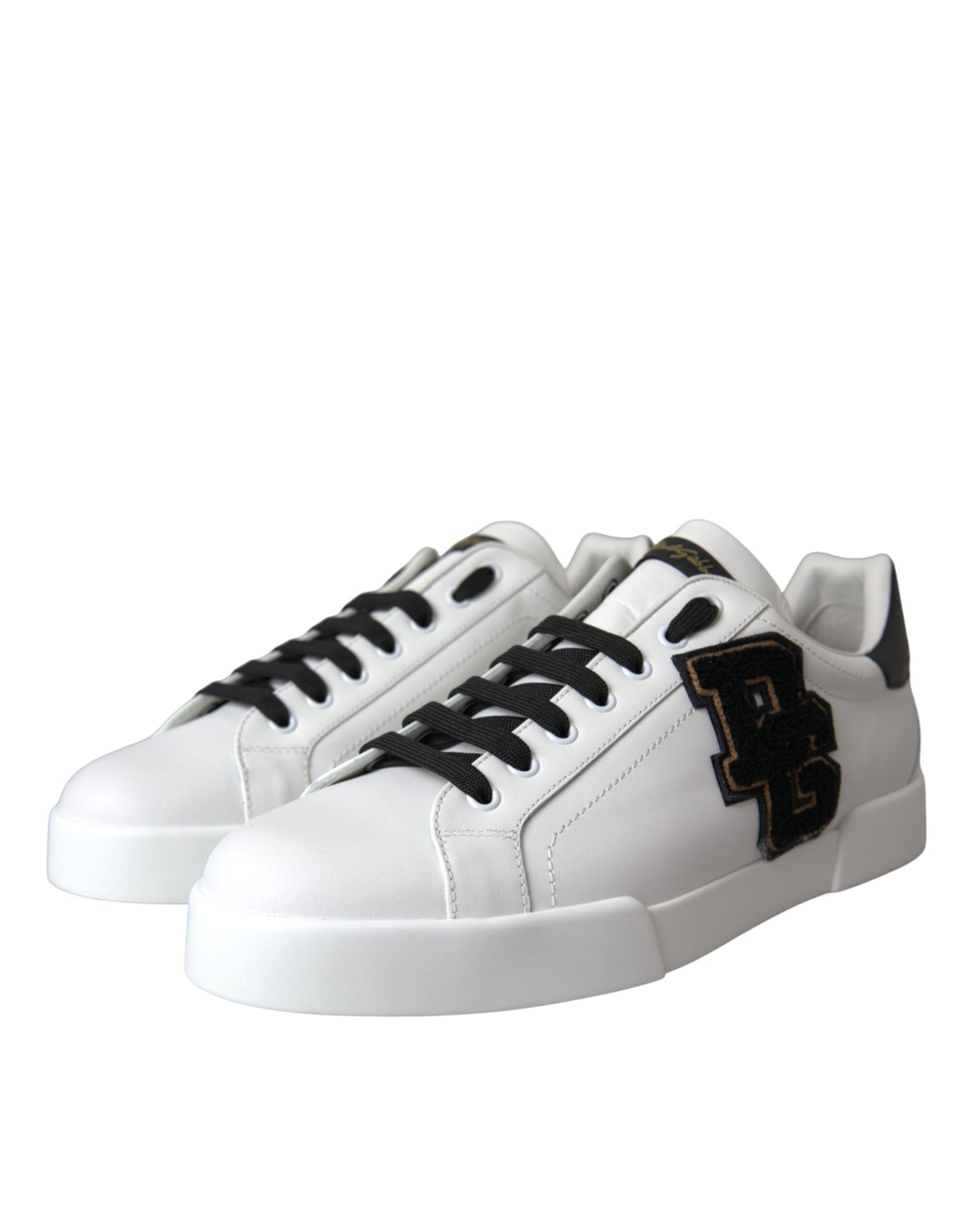 Dolce &amp; Gabbana – Lässige Sneakers mit niedrigem Schaft aus weißem Leder mit DG-Logo